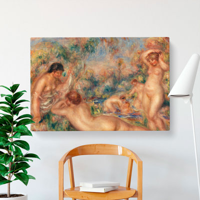 Bathers by Pierre-Auguste Renoir - Wrapped Canvas