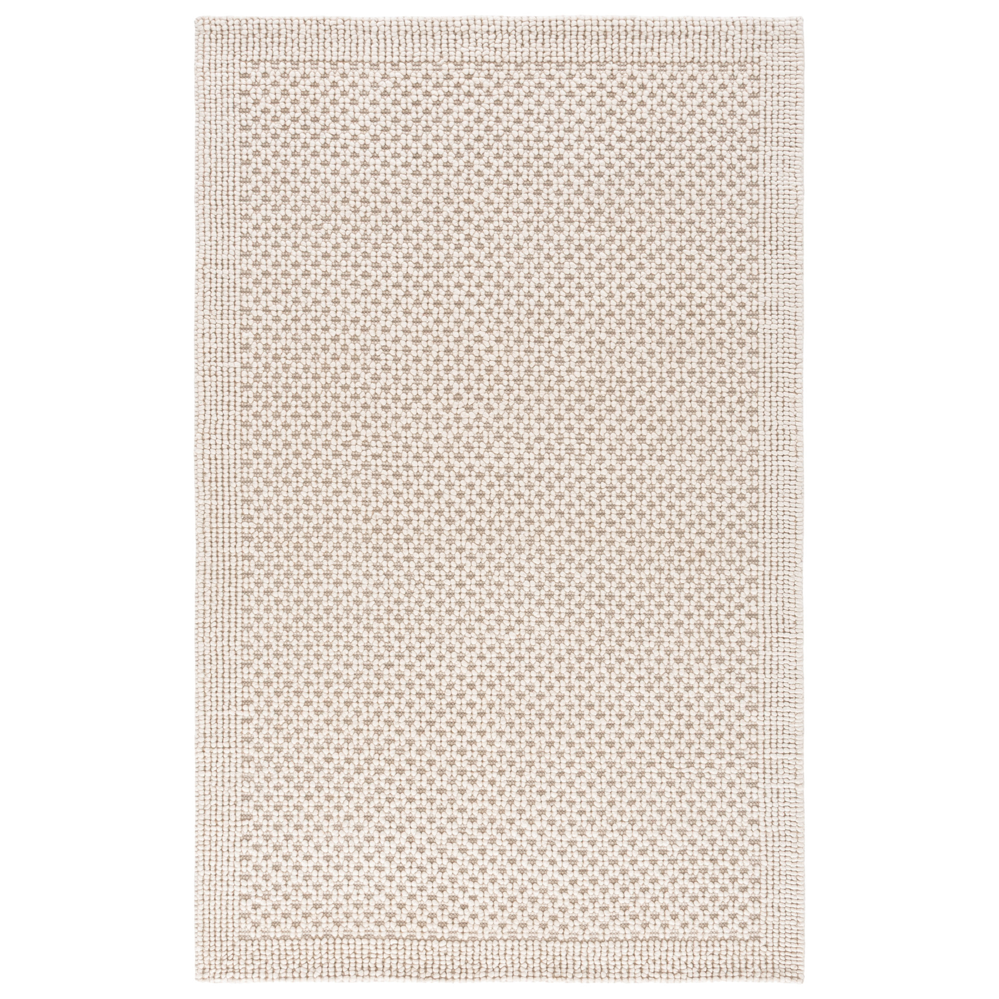 Natura Hand Woven Wool; Cotton; Recycled P.E.T Geometric Indoor Rug, Rectangle 8' x 10'