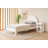 Modern White Single Bedstead, 35.4 x 78.7 inches | 100% Lacquer Painted MDF, Sleek Solid Color Design | Perfect for Minimalist Bedrooms & Guest Rooms, Sturdy and Stylish Home Furniture Solution-837268221