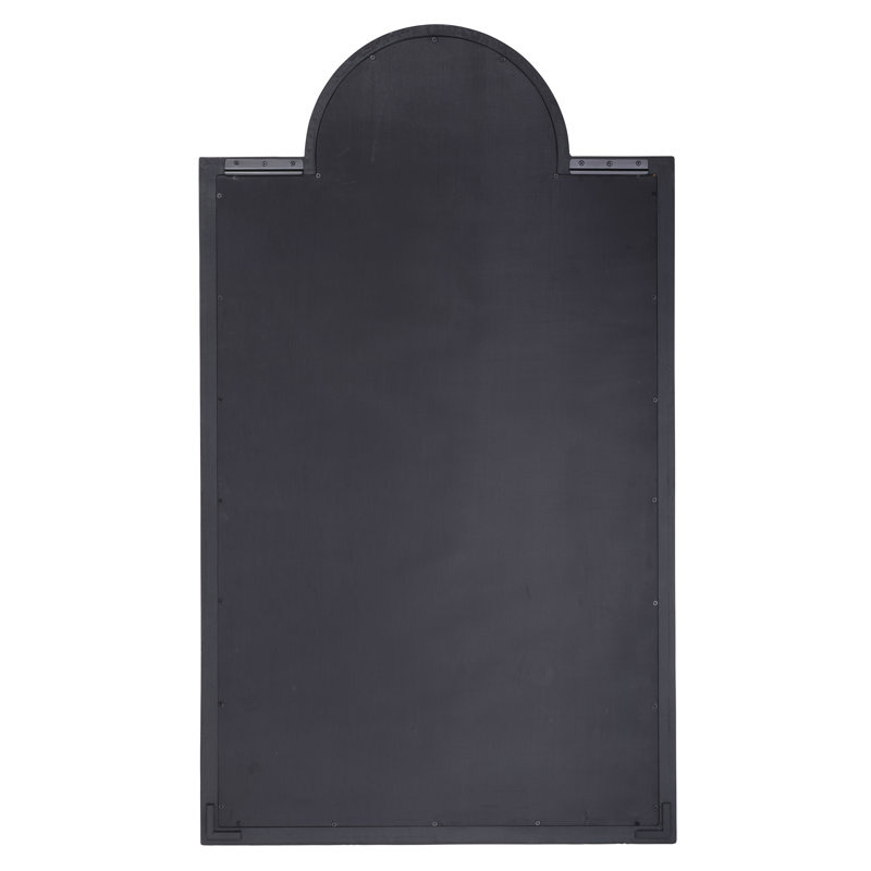 Keystone Rectangle Leather Framed Wall Mirror, Grey