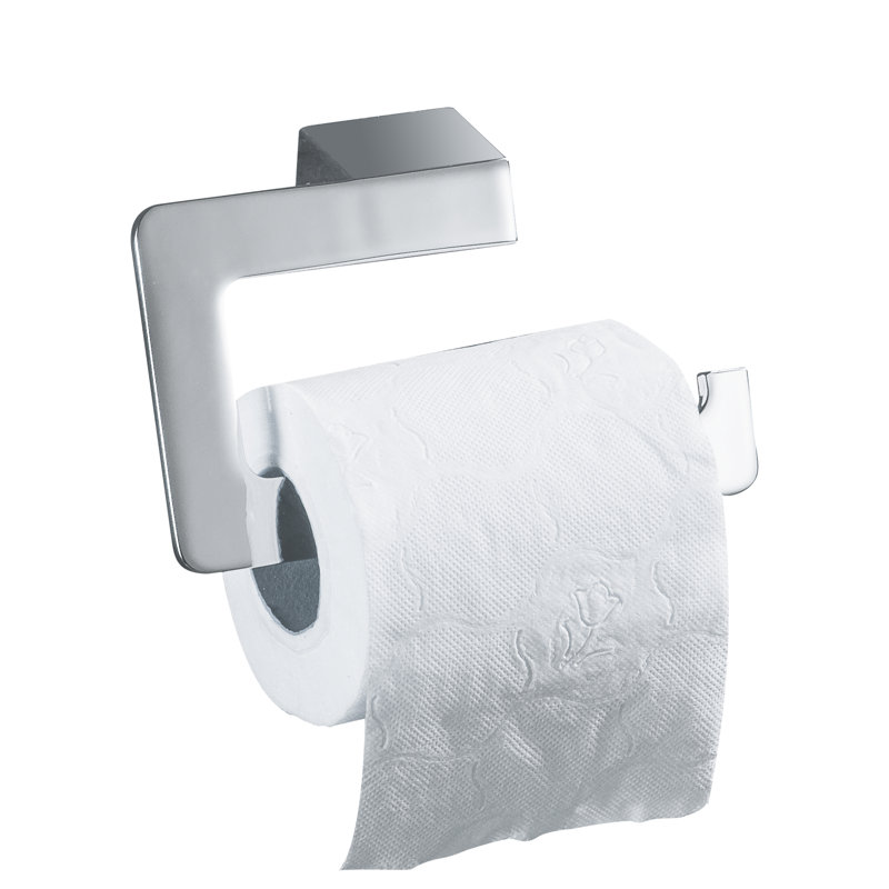 PORTE-papier sans couvercle-CHROME (Marina), Noir