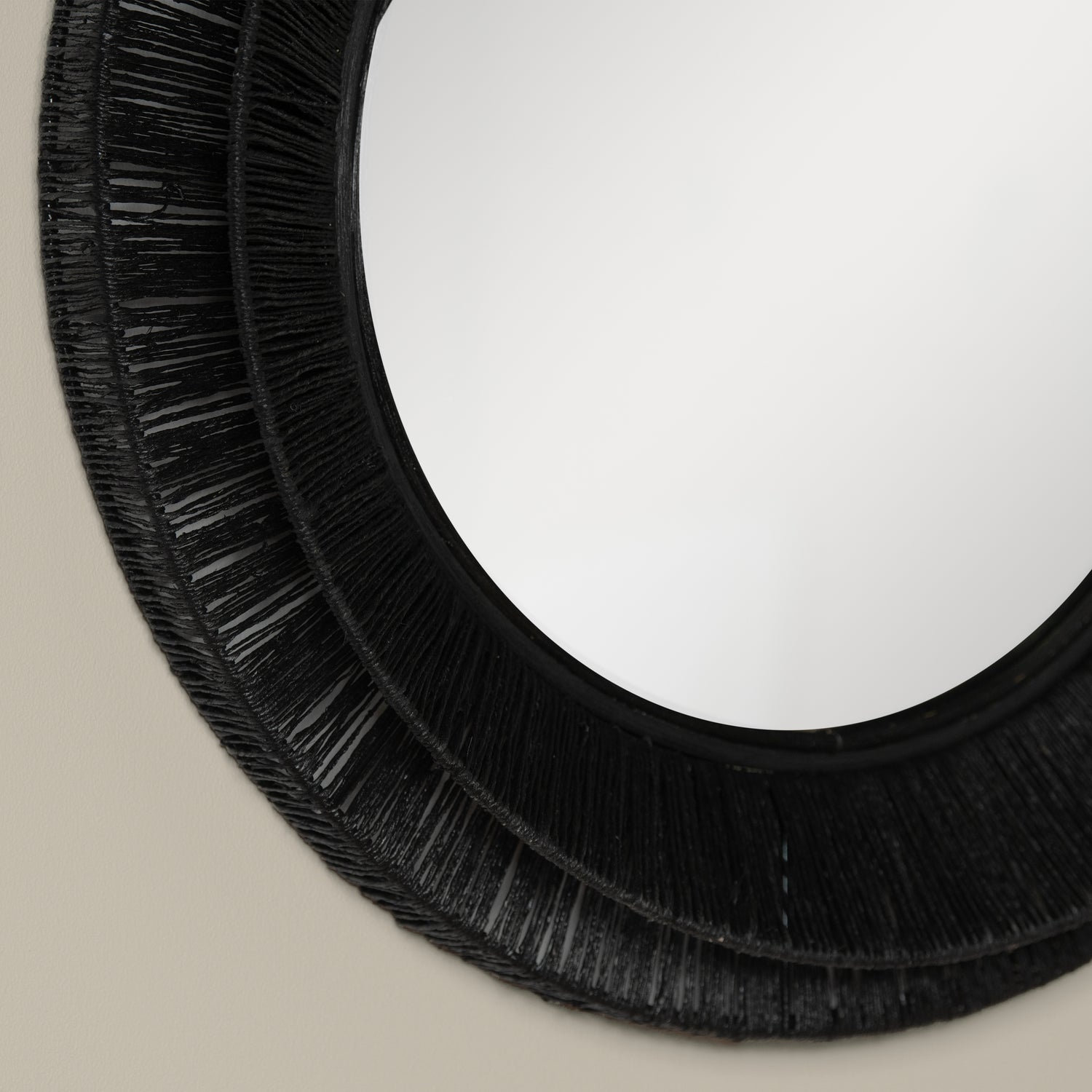 Jute Accent Mirror, 26" x 26"