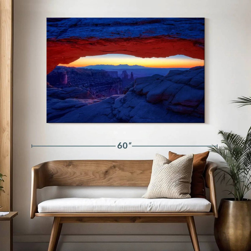 Alvord Sunset Under Mesa Arch, 34" H x 51" W