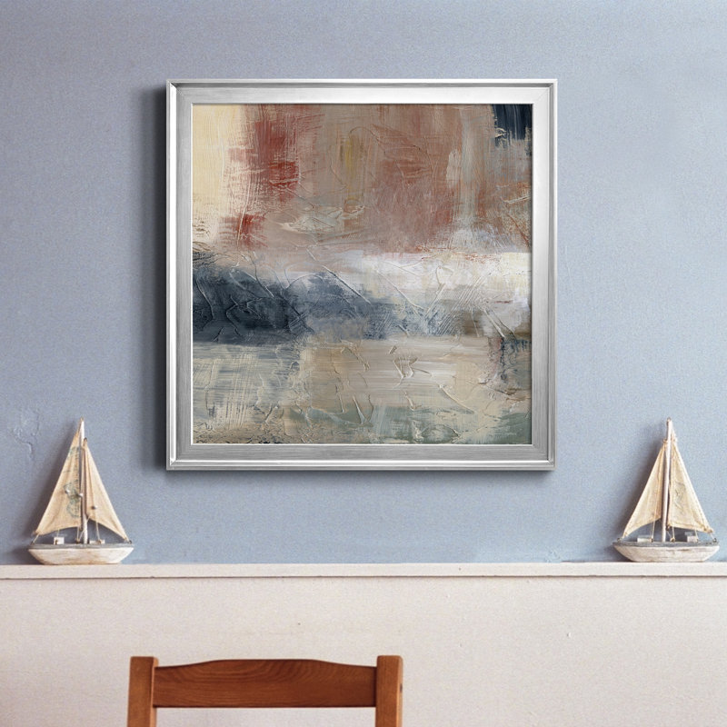 «Midday Reflection», reproduction d'art sur toile encadrée, Encadrement argenté, H 30,5 po x l 30,5 po x P 1,5 po
