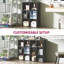 91.5cm H x 61.5cm W Cube Bookcase-2046863769