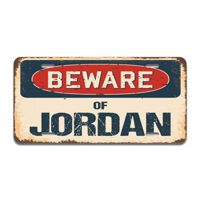 Beware of Jordan Aluminum Plate Frame