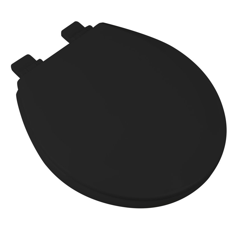 Round Toilet Seat and Lid, Black
