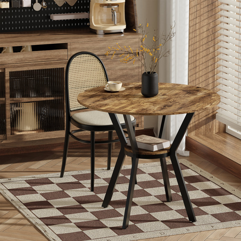 Table basse 31,49 pouces avec table de rangement et 2 ou 3 tablettes, H 29,92 po x l 31,49 po x P 31,49 po