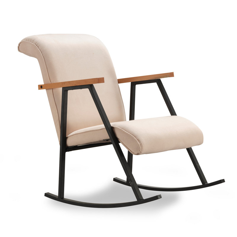 Eastbury Upholstered Rocking Chair, Cream