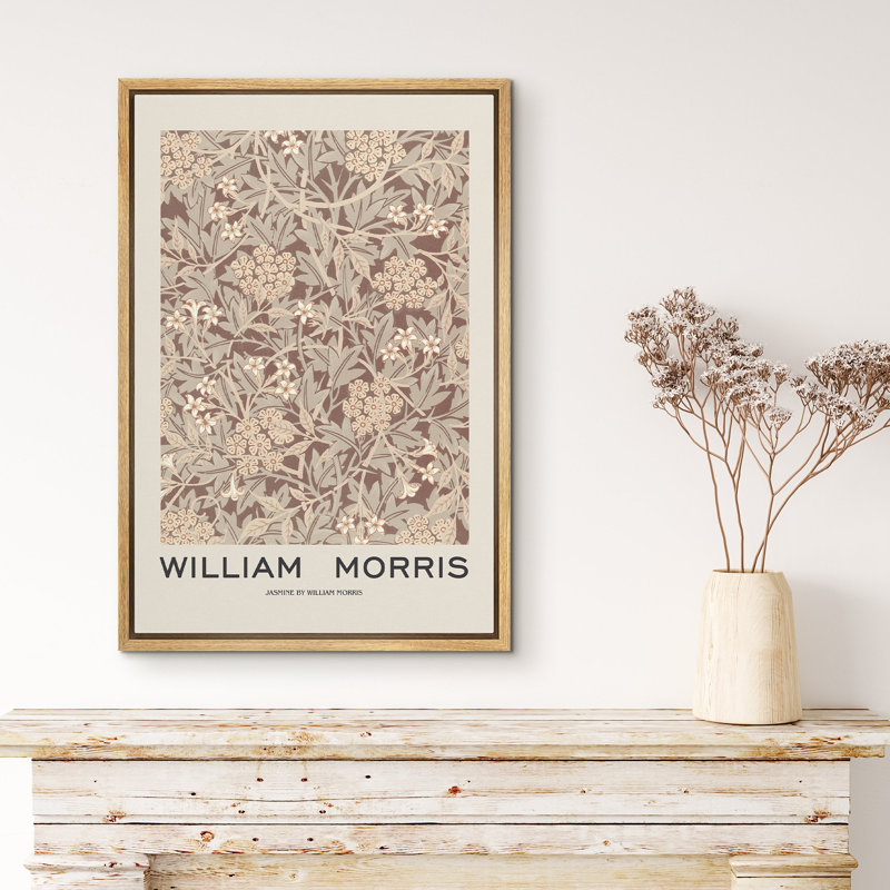«Classic Artwork», reproduction d'art sur toile, motif floral par Jasmine, par William Morris, H 36 po x l 24 po, Naturel