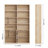 Kirklyn 73" H Standard Storage Bookcase with Doors and 8 Open Shelves, Modern Wood Organizer-101055693