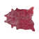 Tapis rouge / argenté Houchin