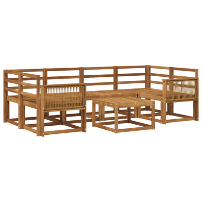  Outdoor Sofa Set 7 Pcs Sectional Furniture Garden Lounge Patio Poolside