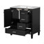 Ensemble de meuble-lavabo moderne avec lavabo 30 po, meuble-lavabo moderne avec porte à fermeture douce et 3 tiroirs, structure en bois massif-1293835200