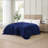Tommy Hilfiger Solid Plush Marine Blanket-113658381-113658389