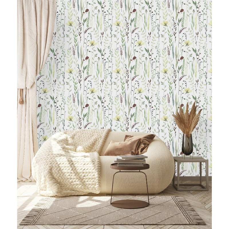 Papier peint Fleurs sauvages, L 2,08 pi x L 18,75 pi