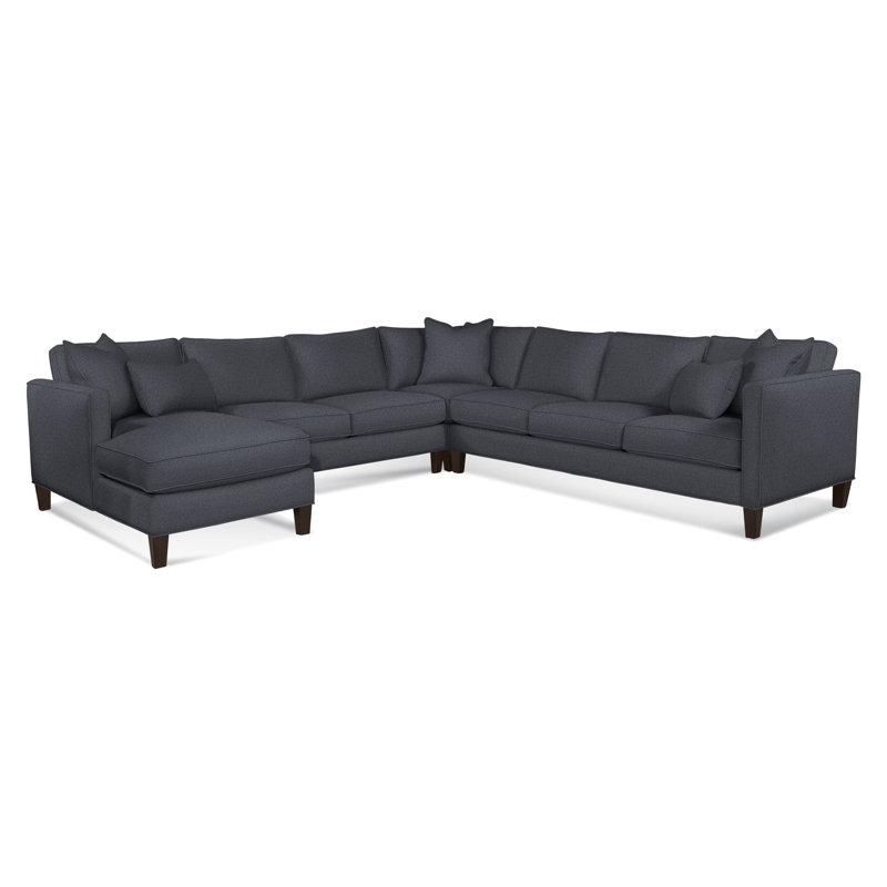 Sectional, Java, Basic Blue; 0317-63, Left Hand Facing