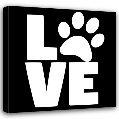 ArtDirect Allen, Kimberly Gallery Wrapped Canvas Art Titled: Love Paw