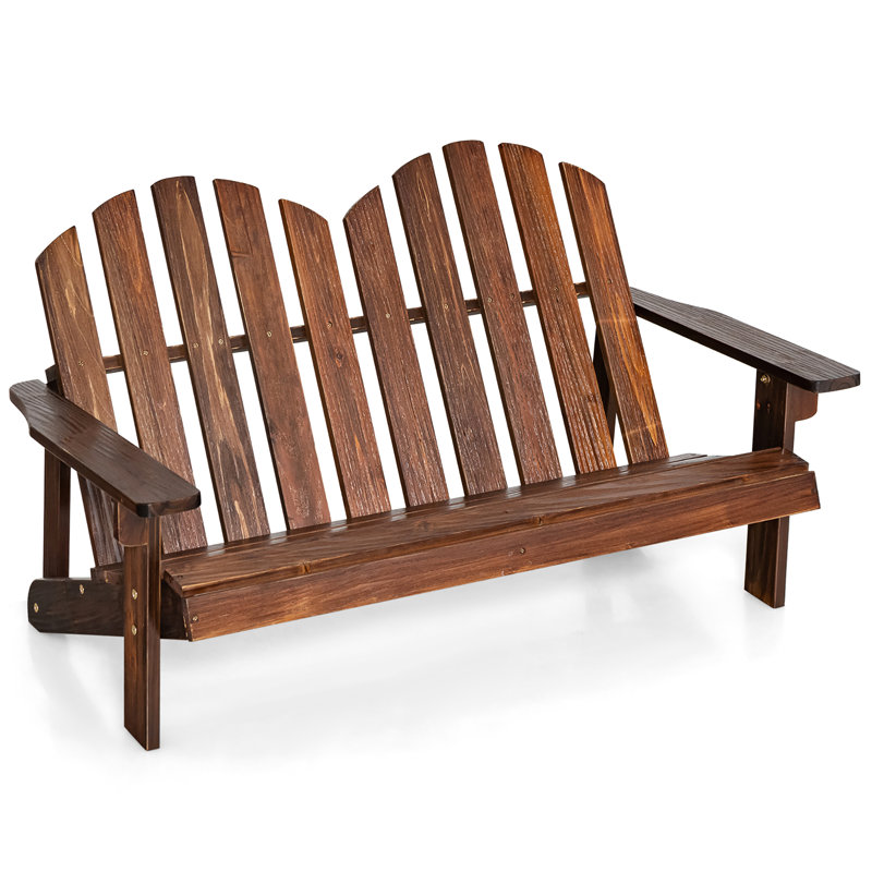 Chaise Adirondack d'extérieur en bois Calvino, Café