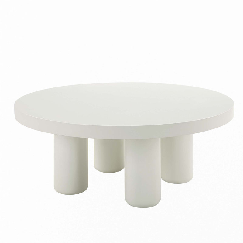Loanna White Finish Coffee Table