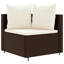  Ensemble de 10 chaises de patio brun, blanc crème-930073488-930073491