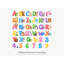 Animal Alphabet Wall Decals, Set of 38 Peel and Stick Nursery Wall Stickers, Satin Finish Removable Kids Room Wall Art, 20"W x 20"H (50 x 50 cm)-850602642