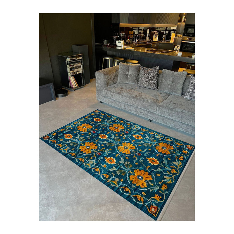 Tapis orange lavable à la machine, Tapis de couloir 3 pi 3 po x 6 pi 7 po inclus