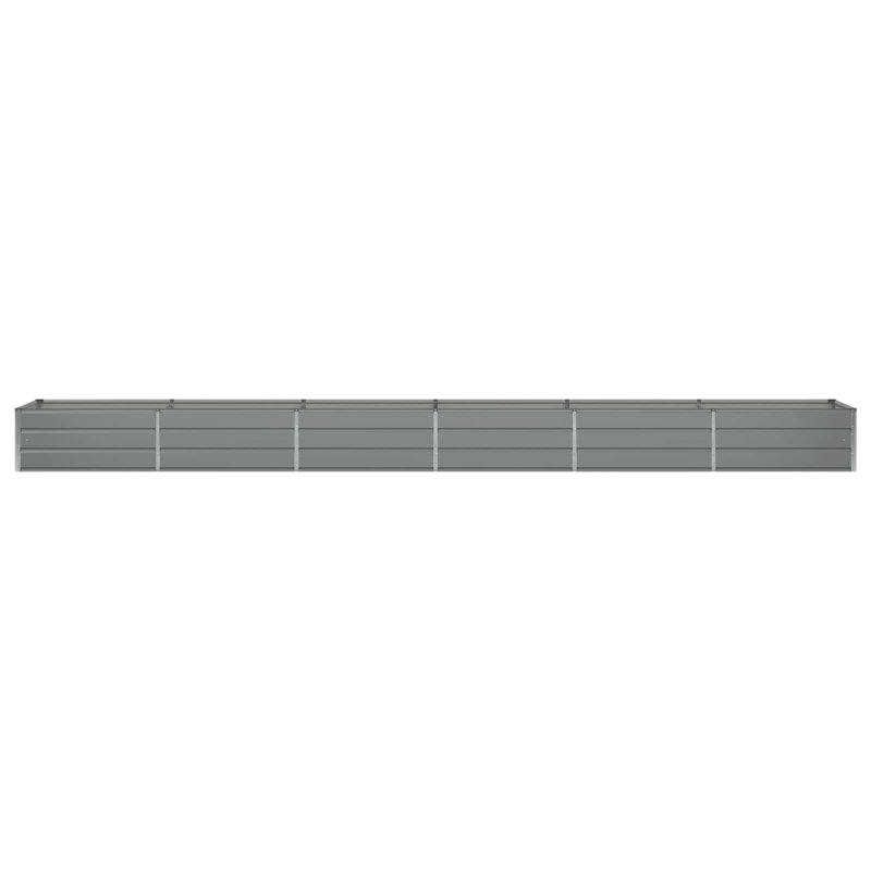 Planter Steel, 45cm H x 600cm W x 80cm D, Light Grey