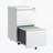 2 Drawer Metal Mobile File Cabinet, Rolling File Cabinet with Lock for Hanging Legal/Letter/A4 Size-1911255396