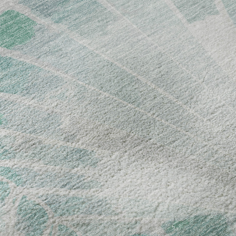 Tapis de qualité supérieure lavable à la machine Mayfield AMF2401, Sarcelle, 10 pi x 14 pi