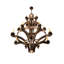 Lustre à niveaux 16 lumières de style bougie Castilla