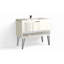 Modo 42" W Freestanding Single Bathroom Vanity with Dawson Leg-47763274-47763285-10222595