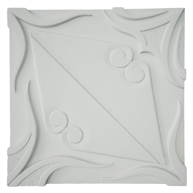Panneau mural 3D Endurathane Script, l 15 3/4 po x H 15 3/4 po, apprêté en usine