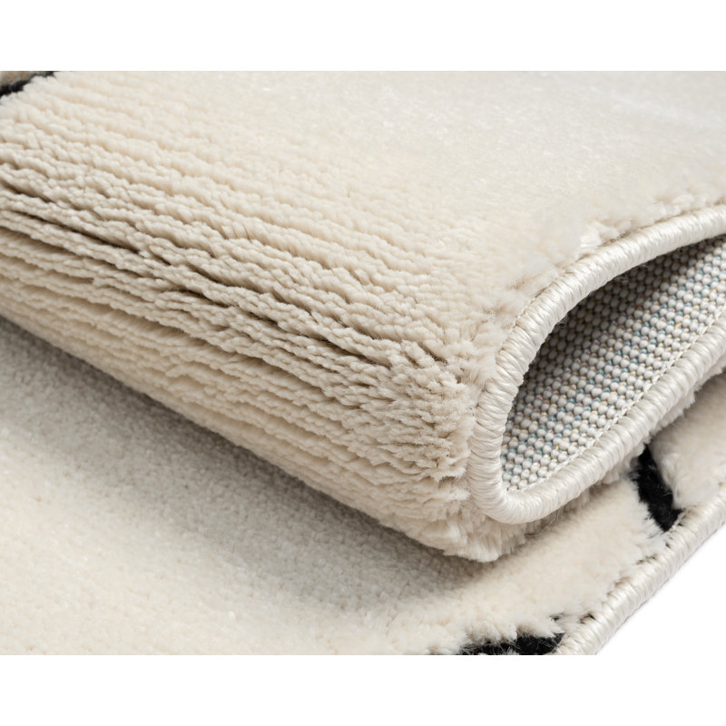 Light Tapis white Rug, Rectangle 160 x 230cm