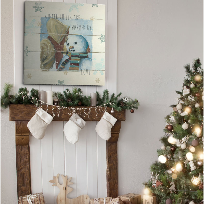 " Winter Chills ", 24" H x 24" W x 1.5" D, Wrapped Canvas