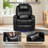 Set Of Two Power Swivel Rocker Chon For Adults - Rocking Recliner With Heat And Massage/Cup Holder/LED Lights/USB & Type-C Ports/Side Pocket For Living Room-363682186
