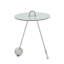 Emile Glass Top Frame End Table