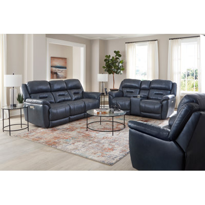 Vassja Leather Configurable Living Room Set