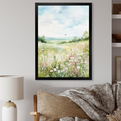 " Meadow Scenery Minimalism Serenity I "