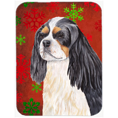 The Holiday Aisle Ashlynn Cavalier Spaniel Glass Cutting Board