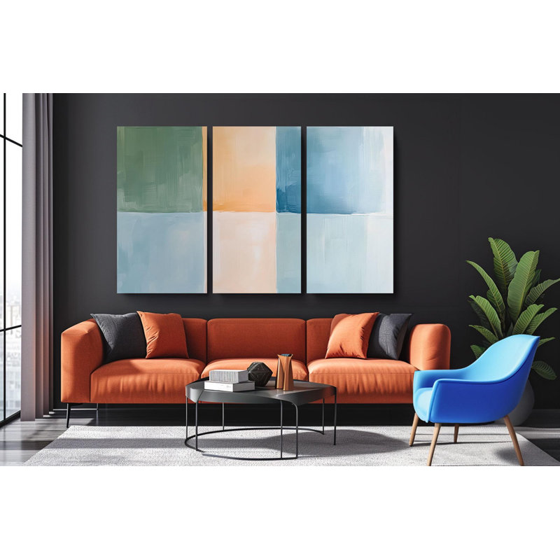 Reproduction d'art sur toile Triptych, H 20 po x l 30 po