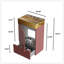 Meuble-lavabo à rayures 20 po avec lavabo et tiroir en acier inoxydable-1764294029-1764294030
