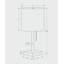 Éclairage, ensemble de 2, lampe de table de 17 po, port USB inclus, nickel métallique, abat-jour ivoire / crème, contemporain-710483850-710483861