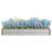 Silver Metal Raised Herb Bed - 89.39 In. Depth X 11.97 Height Rust-, Plant- For Gardens   , Promotes Plants-107314642-107314640