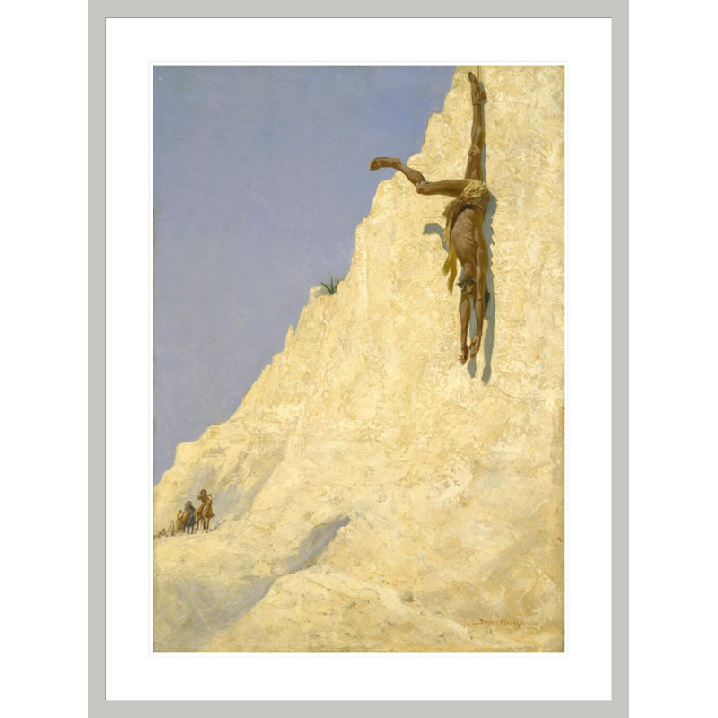 «The Transgressor» par Frederic Remington, impression giclée sur cadre, H 41,5 po x l 31,24 po