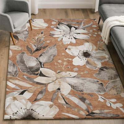 Tapis floral lavable à la machine de qualité supérieure Mayfield AMF2260