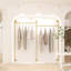 Joshoua 80.7'' Metal Wall Mounted Clothes Rack