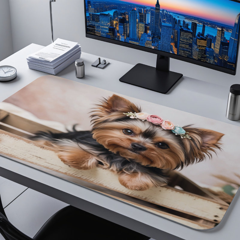 Polyester Desk Pad, 14.4x12.1