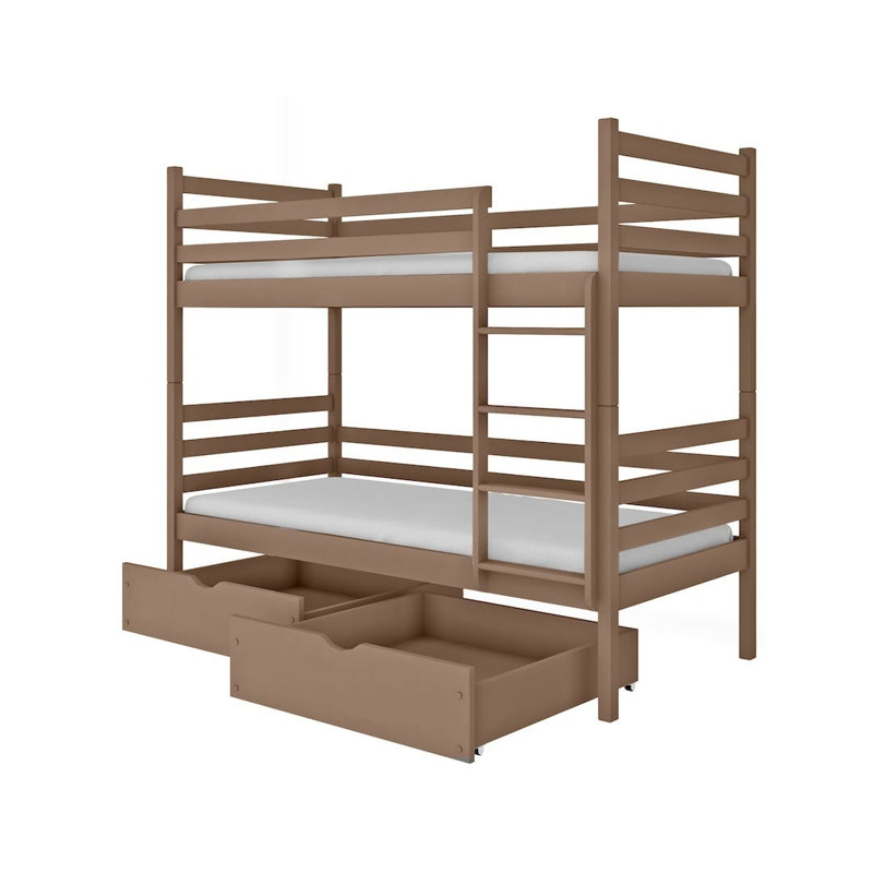 Landis Single (3') Solid Wood Drawers Bed Frame