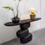 Console noire en bois massif-1006427103